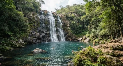 Queda da Cachoeira do Rosário